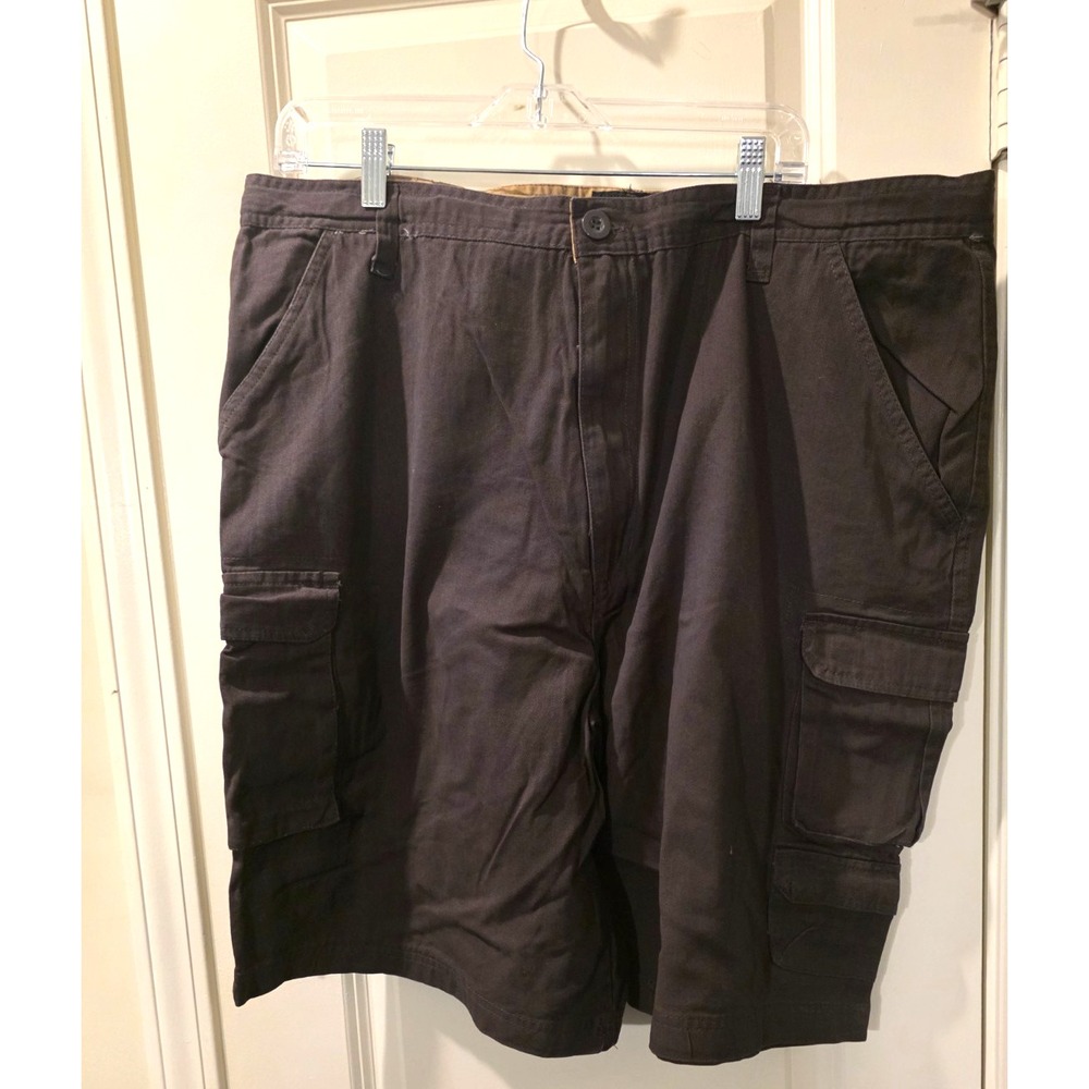 RW Rugged Wear Men's Brown Cargo Shorts  Cotton Waist Drawstring SZ 42 NWT